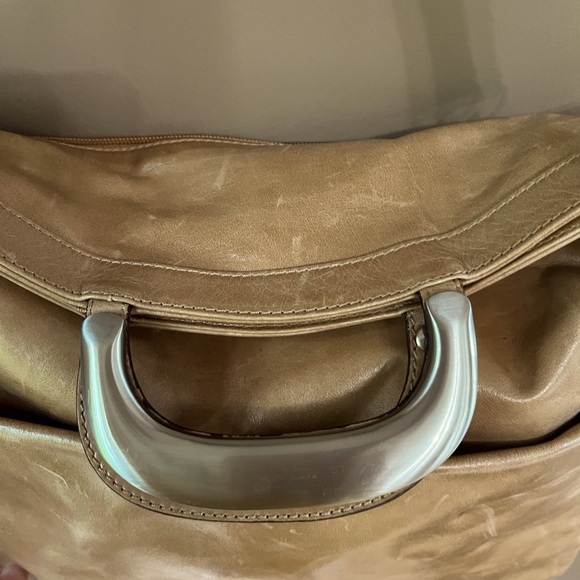 Antoni Lightly Distressed Leather Handbag -Latte - Picture 11 of 13